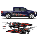 SCRATCHED multicolor Offroad 4x4 side graphics, for Ford F150 2015 - 2026 Decals - autodesign.shop
