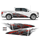 SCRATCHED multicolor Offroad 4x4 side graphics, for Ford F150 2015 - 2026 Decals - autodesign.shop
