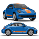 GULF Le Mans Racing Stripes set and logos, VW New Beetle
