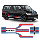 Curved Martini Stripes Set, for Volkswagen T5 / T6