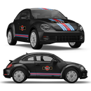 Martini Racing stripes, for VW New Beetle