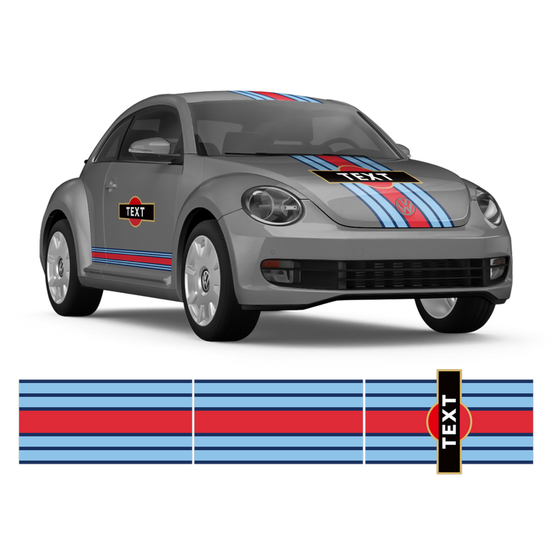 Martini Racing stripes, for VW New Beetle– autodesign.shop
