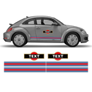 Martini Racing stripes, for VW New Beetle