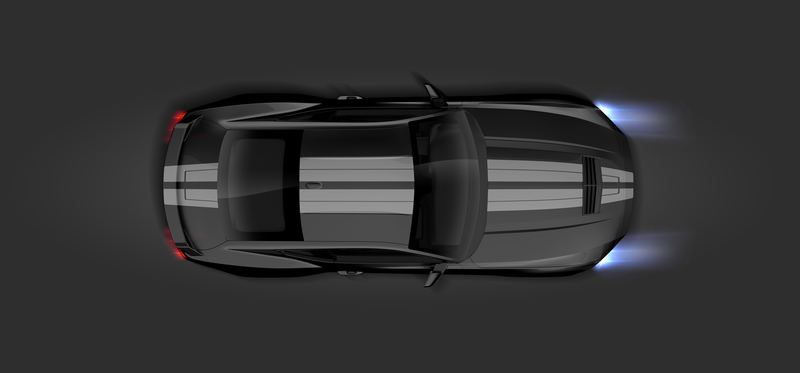 Two colors Racing Stripes Set, for Mustang 2024 - 2025 (Gen7) Decals - autodesign.shop