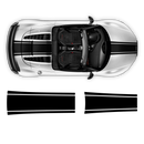 One Color Stripes Over The Top, for Audi R8 / R8 Spyder Decals - autodesign.shop