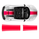 One Color Stripes Over The Top, for Audi R8 / R8 Spyder Decals - autodesign.shop