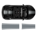 One Color Stripes Over The Top, for Audi R8 / R8 Spyder Decals - autodesign.shop