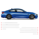 ALPINA Racing Side Stripes Set, for BMW 3 series /4 series