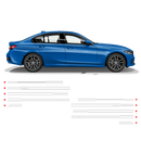 ALPINA Racing Side Stripes Set, for BMW 3 series /4 series