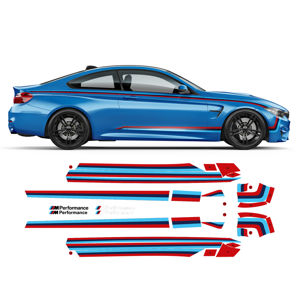 M Performance Motorsport Set of Side Stripes, for M4 F82