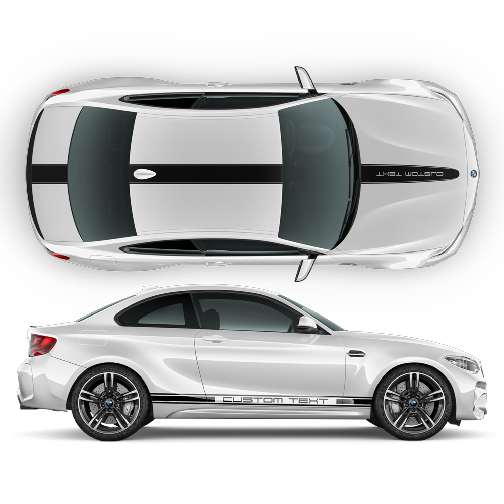 Racing Stripes ( top & sides ), for BMW M3 / M4 / M5