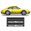 Bold Side Stripes in one color, Carrera 1979 - 1996 black