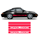 Bold Side Stripes in one color, Carrera 1979 - 1996 black