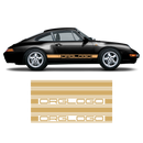 Bold Side Stripes in one color, Carrera 1979 - 1996 black