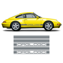 Bold Side Stripes in one color, Carrera 1979 - 1996 black