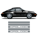 Bold Side Stripes in one color, Carrera 1979 - 1996 black