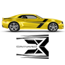 T-Stripes Side Graphic, Camaro 2010 - 2015 black