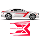 T-Stripes Side Graphic, Camaro 2010 - 2015 black