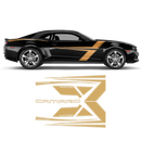 T-Stripes Side Graphic, Camaro 2010 - 2015 black