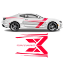 T-Stripes Side Graphic, Camaro 2016 - 2020 black