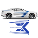 T-Stripes Side Graphic, Camaro 2016 - 2020 black