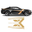 T-Stripes Side Graphic, Camaro 2016 - 2020 black