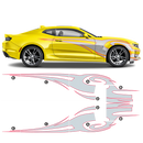 Contoured Tribal Side Graphic, Camaro 2010-2020
