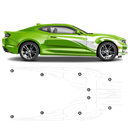 TRIBAL Side Graphic in one color, Camaro 2010 - 2020 black