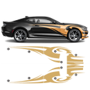 TRIBAL Side Graphic in one color, Camaro 2010 - 2020 black
