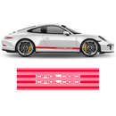 Racing Decals set in one color, Carrera red gloss