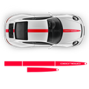 Racing Decals set in one color, Carrera red gloss