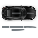 Racing Decals set in one color, Carrera anthracite metallic gloss