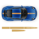 Racing Decals set in one color, Carrera gold gloss