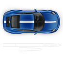 Racing Decals set in one color, Carrera white gloss