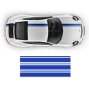 Asymmetrical Racing Stripes set, Carerra black