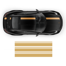 Asymmetrical Racing Stripes set, Carerra black