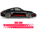 Endurance Racing side stripes, Carrera red Gloss