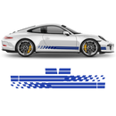 Endurance Racing side stripes, Carrera blue Gloss