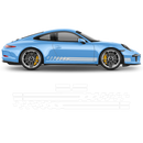 Endurance Racing side stripes, Carrera silver metallic Gloss