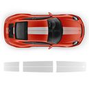 Faded Exclusive Series Double Stripes Over The Top, Carrera 2005 - 2019 black