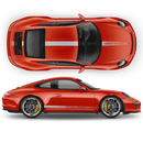 FADED Racing Stripes set, Carerra black