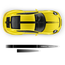 FADED Racing Stripes set, Carerra black