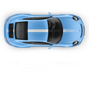 FADED Racing Stripes set, Carerra black