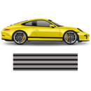 Asymmetrical Racing Stripes set, Carerra black