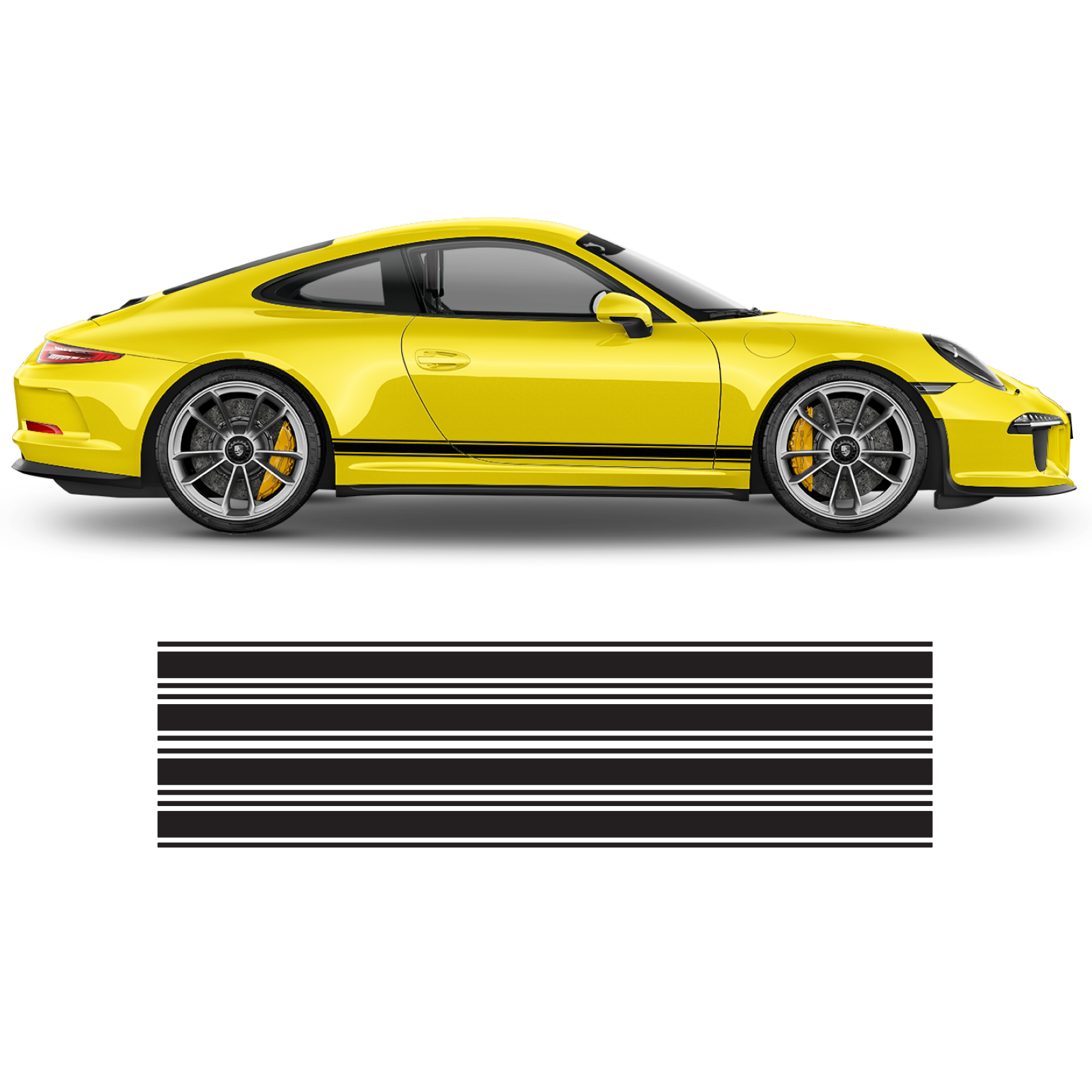 Asymmetrical Racing Stripes set, Carrera