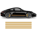 Asymmetrical Racing Stripes set, Carerra black