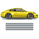 Asymmetrical Racing Stripes set, Carerra black