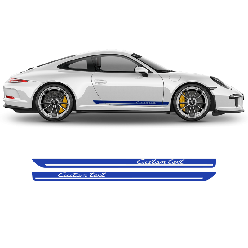 T RACING SIDE STRIPES Graphic Decals Set, Carrera black