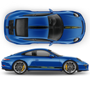 Scratched Two Colors Racing Stripes set, Carrera