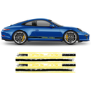 Scratched Two Colors Racing Stripes set, Carrera Decals - autodesign.shop